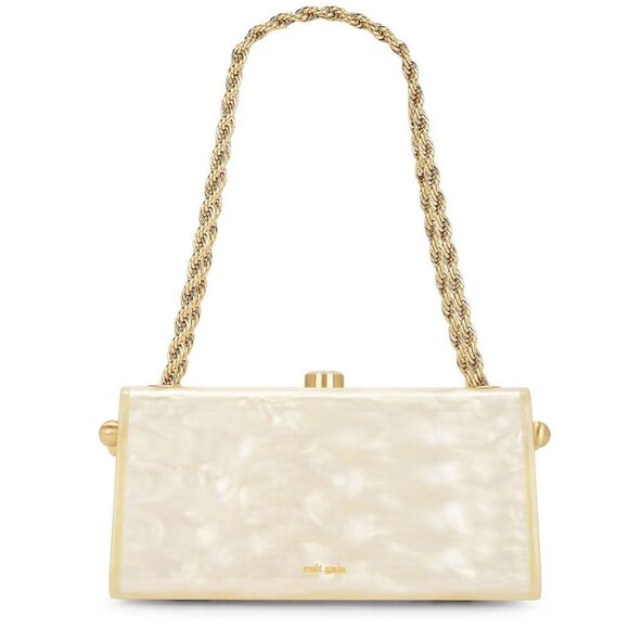 Cult Gaia Hajar Shoulder Bag in Ivory New with Box Womens Purse Handbag